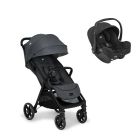 Poussette duo Parcel LX Signature Ebony + siège auto i-Snug 2 Raven