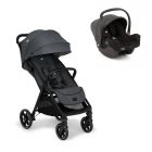 Poussette duo Parcel LX Signature Ebony + siège auto i-Snug 2 Shale