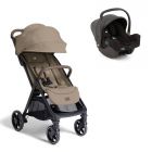 Poussette duo Parcel LX Signature Sandstone  + siège auto i-Snug 2 Shale