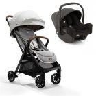 Poussette duo Parcel Signature Oyster + siège auto i-snug 2 Shale