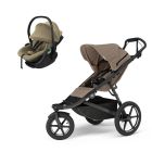 Poussette duo Urban Glide 3 Tinted taupe + siège auto Maple Faded khaki
