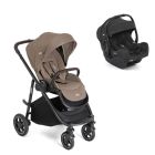 Poussette duo Versatrax Cashew + siège auto i-Gemm 3 Raven