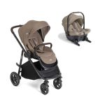 Poussette duo Versatrax Cashew + siège auto Sprint Sandstone