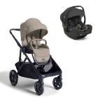 Poussette duo Versiti Sandstone beige + siège auto i-Gemm 3 Shale noir