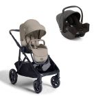 Poussette duo Versiti Sandstone beige + siège auto i-Snug 2 Shale noir