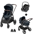 Poussette duo Zelia + siège auto Cabriofix I-Size Graphite