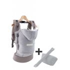 Pack évolution porte bébé Hoodiecarrier Gris Athlétique