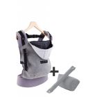 Pack évolution porte bébé Hoodiecarrier Gris Flanelle