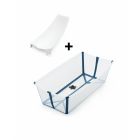 Baignoire Flexi Bath XL bleue + transat de bain