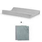 Pack matelas à langer 50 x 70 cm avec 2 housses éponge Sea Green