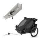 Pack remorque vélo Chariot Sport 2 Black + Assise pour nouveau-né Infant Sling