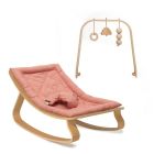 Pack Transat Levo hêtre Bois de rose et son arche d'éveil