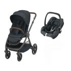 Poussette duo Oxford essential Graphite + Cabriofix I-Size