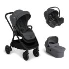 Poussette trio Finiti Signature + siège auto i-Snug 2 Raven + nacelle Ramble signature XL Ebony