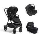 Poussette trio Finiti Signature + siège auto i-Snug 2 Raven + nacelle Ramble signature XL Eclipse