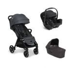 Poussette trio Parcel LX Signature Ebony + siège auto i-Starter Eclipse + nacelle Ramble Shale
