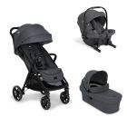 Poussette trio Parcel LX Signature Ebony + siège auto Sprint Ebony + nacelle Ramble XL Ebony