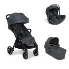 Poussette trio Parcel LX Signature Ebony + siège auto i-Level Pro Signature Ebony + nacelle Ramble XL Ebony