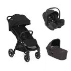 Poussette trio Parcel LX Signature Eclipse + siège auto i-Snug 2 Raven + nacelle Ramble Shale