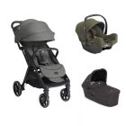 Poussette trio Parcel LX Signature Evergreen + siège auto i-Snug 2 Fern + nacelle Ramble Shale