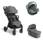 Poussette trio Parcel LX Signature Evergreen + siège auto i-Snug 2 Laurel + nacelle Ramble XL Evergreen