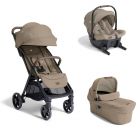 Poussette trio Parcel LX Signature Sandstone + siège auto Sprint Sandstone + nacelle Ramble XL Sandstone