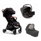 Poussette trio Parcel Signature Eclipse + siège auto i-Snug 2 Shale + nacelle Ramble XL Shale
