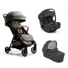 Poussette trio Parcel Signature Pine + siège auto i-Gemm 3 Shale + nacelle Ramble XL Shale