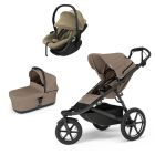 Poussette trio Urban Glide 3 + siège auto Maple Faded khaki + nacelle Urban Glide Tinted taupe