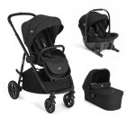 Poussette trio Versatrax + siège auto Sprint Eclipse + nacelle Ramble XL Raven