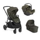 Poussette trio Versatrax + siège auto i-Snug 2 + nacelle Ramble XL Fern