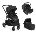 Poussette trio Versatrax + siège auto i-Snug 2 + nacelle Ramble XL Raven