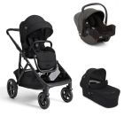 Poussette trio Versiti Eclipse + siège auto i-Snug 2 Shale + nacelle Ramble XL Eclipse noir