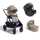 Poussette trio Versiti + siège auto i-Gemm 3 Raven + nacelle Ramble XL Sandstone