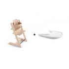 Pack chaise haute Tripp Trapp + baby set + tablette Naturel