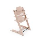 Pack Chaise haute Tripp Trapp Rose poudré et son Baby Set offert