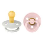 Pack de 2 sucettes Colour Caoutchouc 0-6 mois Haze et Blossom