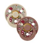 Pack de 2 sucettes Colour Caoutchouc Liberty 0-6 mois Chamomile Lawn Woodchuck mix