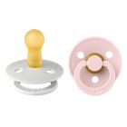 Pack de 2 sucettes Colour Caoutchouc 6 mois+ Haze et Blossom
