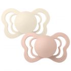 Sucettes Couture taille 2 Ivory / Blush - Pack de 2
