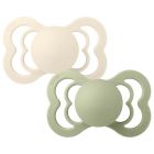 Sucettes Supreme taille 1 Ivory / Sage - Pack de 2