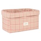 Panier de rangement double Stories Pink Red Checks