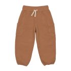Pantalon cargo enfant en coton bio - caramel 3/6 mois
