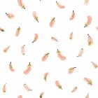Papier peint Flamingo / Motifs plumes rose  (50cm x 10m)