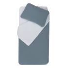 Parure housse de couette + taie d'oreiller 75x120 / 35x45 cm Ocean / Light Blue