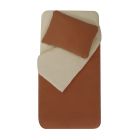 Parure housse de couette + taie d'oreiller 75x120 / 35x45 cm Sable / Tomette