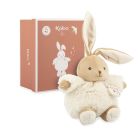 Peluche lapin Patapouf musical 17 cm Crème