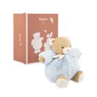 Peluche ours Patapouf 17 cm Bleu