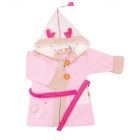 Peignoir enfant Daim rose personnalisable