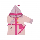 Peignoir enfant Tonkinoise rose personnalisable